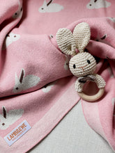 Carica l'immagine nel visualizzatore di Gallery, Bunny Luxe Heirloom Baby Blanket (Pink)