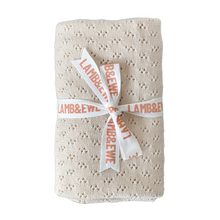 Load image into Gallery viewer, Knitted Heirloom Baby Blanket (Almond)