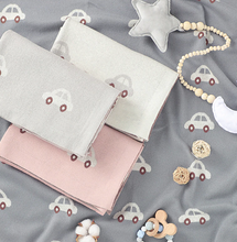 Load image into Gallery viewer, Cars Luxe Heirloom Baby Blanket (Cream)