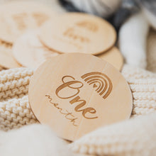 Load image into Gallery viewer, Wooden Rainbow Milestone Set