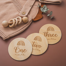 Load image into Gallery viewer, Wooden Rainbow Milestone Set