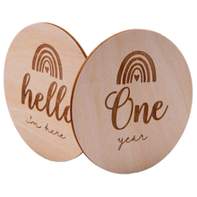 Load image into Gallery viewer, Wooden Rainbow Milestone Set