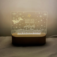 Load image into Gallery viewer, Personalised Christmas Countdown Night Light