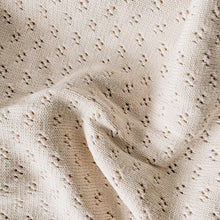 Load image into Gallery viewer, Knitted Heirloom Baby Blanket (Almond)