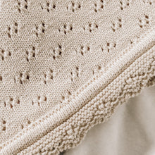Load image into Gallery viewer, Knitted Heirloom Baby Blanket (Almond)