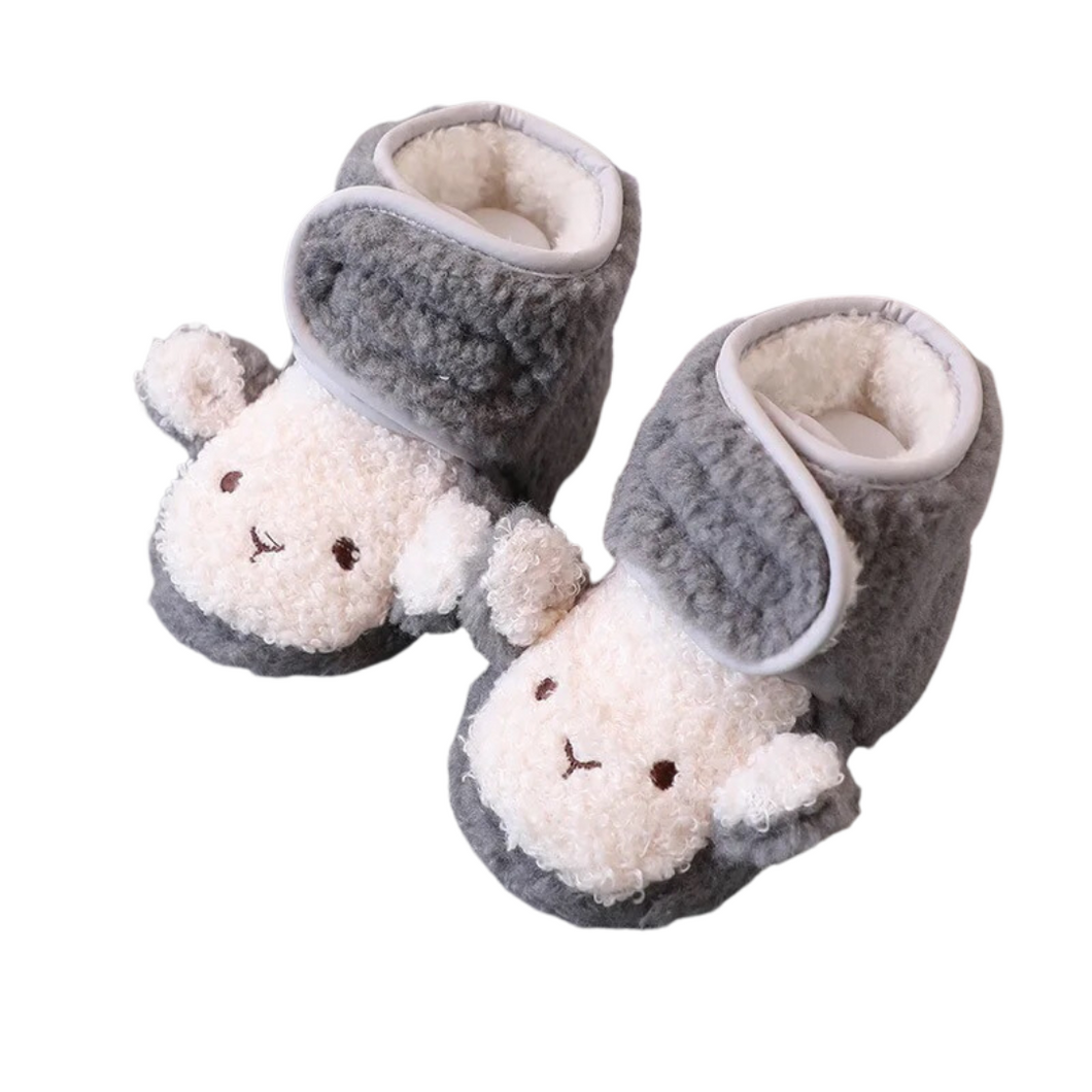 Baby Lamb Slippers (Grey)