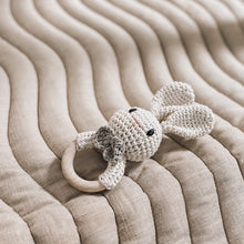 将图片加载到图库查看器，Crochet Bunny Baby Rattle (Natural)
