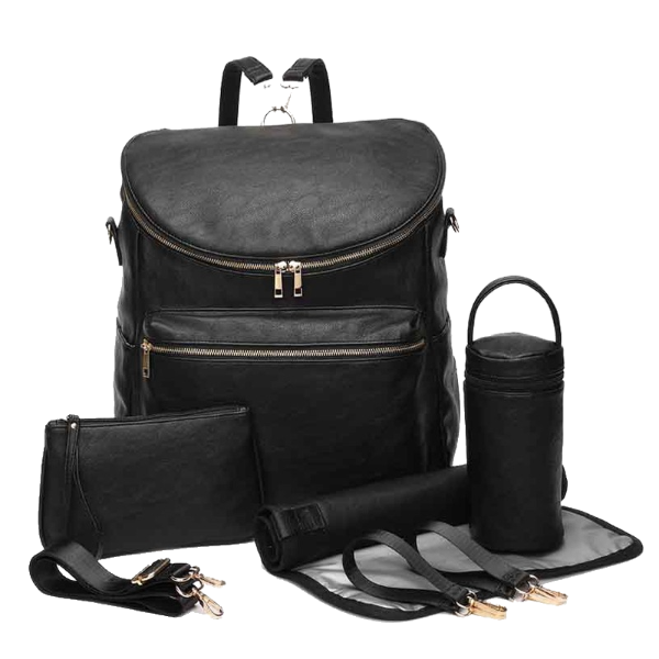 Deluxe Nappy Bag (Black)