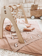 Load image into Gallery viewer, Rocking Horse Luxe Heirloom Baby Blanket (Pink)
